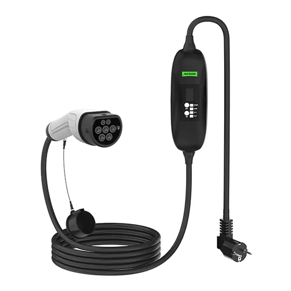 AUTOOL C350 Portable EV Charger (3.5 kW · 8A-16A Adjustable · Type 2 IEC 62196-2 · IP65)
